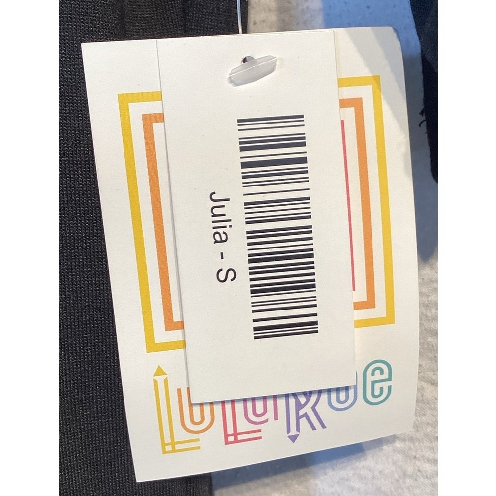 NWT‎ Lularoe Julia Colorblock Pencil Dress Small Teal Black Stretch Jersey Knit - Picture 6 of 8
